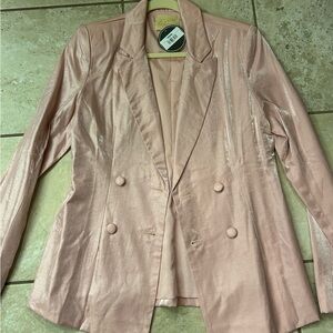 Judith March Shimmering Blush Blazer